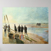 Ravilious - Gefährliche Arbeit bei Ebbe, Poster (Vorne)