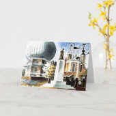 Ravilious - Greenwich Observatory Karte (Gelbe Blume)