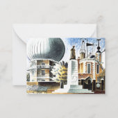 Ravilious - Greenwich Observatory Mitteilungskarte (Vorderseite)