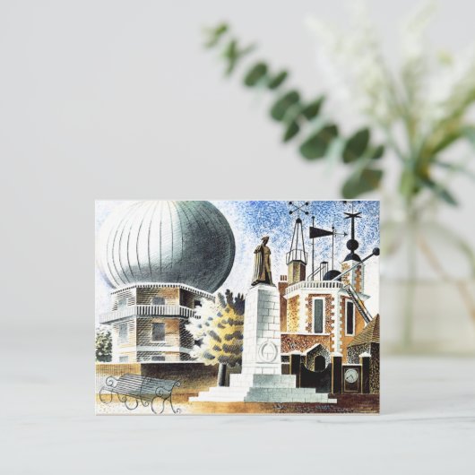 Ravilious - Greenwich Observatory Postkarte (Stehend Vorderseite)
