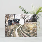 Ravilious - Karawanen, schöne Kunst Karte (Stehend Vorderseite)