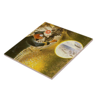 Ravilious - Kommandeur eines U-Bootes Fliese