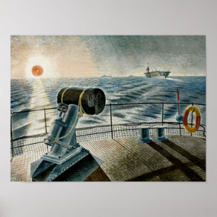 Ravilious-Kunstwerk - Die Mitternachtssonne Poster