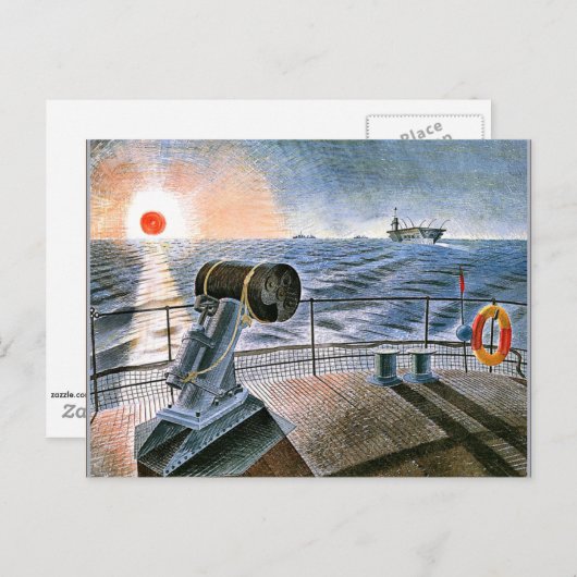 Ravilious - Mitternachtssonne Postkarte (Vorne/Hinten)