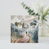 Ravilious - Nassnachmittag, Kirche der Hl. Maria Karte (Stehend Vorderseite)