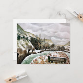 Ravilious - Neuschnee, Karte (Vorderseite/Rückseite Beispiel)