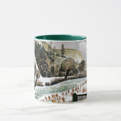 Ravilious - Neuschnee, Kunst Tasse (Zentrum)