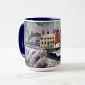 Ravilious - Pfarrhaus im Winter, Kunst-Mug Tasse (Vorderseite Links)