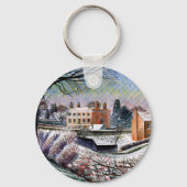 Ravilious - Pfarrhaus im Winter, Schlüsselanhänger (Rückseite)