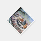 Ravilious - Pfarrhaus im Winter,  Serviette (Ecke)