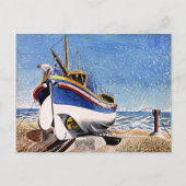 Ravilious - Rettungsboot bei Aldeburgh Postcard Postkarte (Vorderseite)