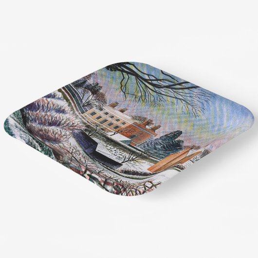 Ravilious - Sieg im Winter Pappteller (Gewinkelt)