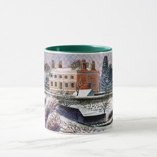 Ravilious - Sieg im Winter, schöne Kunst Tasse (Zentrum)