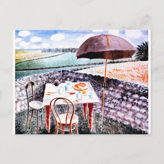 Ravilious - Tea at Furlongs, 1939 Fine Art Postkarte (Vorderseite)