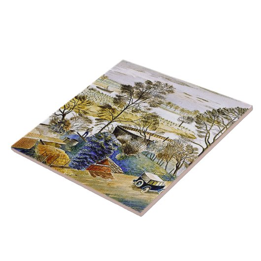 Ravilious - Themse am Hemmersmith Fliese (Seite)