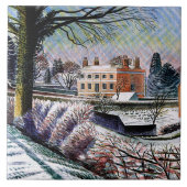 Ravilious - Vicarage im Winter, Fliese (Vorderseite)