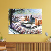Ravilious - Vicarage im Winter, Leinwanddruck (Insitu (Wohnzimmer))