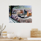 Ravilious - Vicarage im Winter, Poster (Küche)