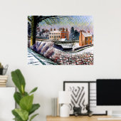 Ravilious - Vicarage im Winter, Poster (Heimbüro)