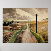 Ravilious-Wiltshire-Landschaft, Poster (Vorne)