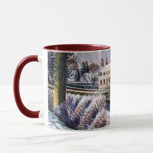 Ravilious - Winterfeiern, Tasse der schönen Kunst (Links)