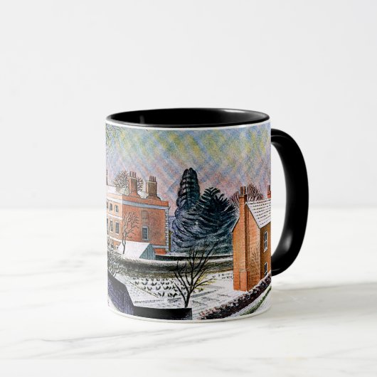 Ravilious - Winterfeiern, Tasse der schönen Kunst (VorderseiteRechts)