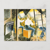 Ravilius - Männer, die U-Boot-Kontrollen betreiben Postkarte (Vorderseite)