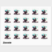 Ravin' Raven Square Sticker (Blatt)