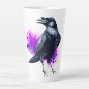 Ravine mit Lila Hintergrund für Wasserfarbenputz Milchtasse