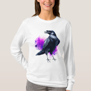 Ravine mit Lila Hintergrund für Wasserfarbenputz T-Shirt