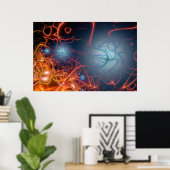 Raving Sun Poster (Heimbüro)