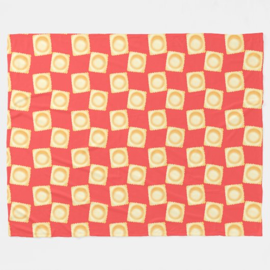 Ravioli Köstliche Pasta Fleecedecke (Vorderseite (Horizontal))