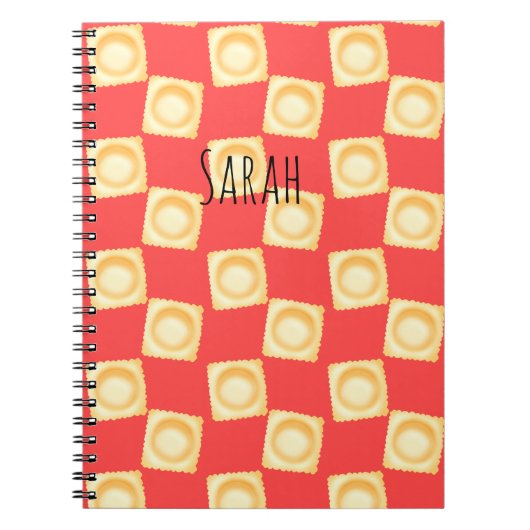 Ravioli Köstliche Pasta Notizblock (Vorderseite)