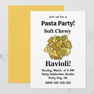 Ravioli Pasta Italienische Küche Einladung