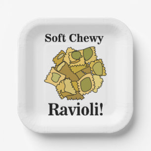 Ravioli-Pasta Italienisches Essen Party Pappteller