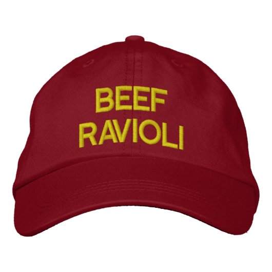 Ravioli Ravioli bestickter Hut (Vorderseite)