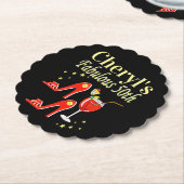 RAVISHING RED 50 TH GEBURTSTAG DIVA DESIGN UNTERSETZER (angewinkelt)