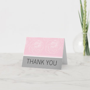Ravishing Roses Elegant Thank You Card Dankeskarte