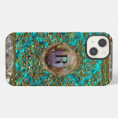 Ravone Damask Baroque Monogram iPhone Hülle (Rückseite (Horizontal))