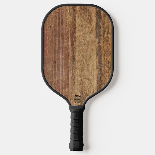Raw Cedar Holz Pickleball Schläger (Rückseite)