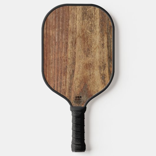 Raw Cedar Holz Pickleball Schläger (Vorderseite)