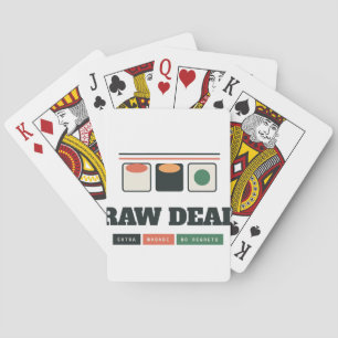 Raw Deal Vintage Western Humor Spielkarte nach Maß