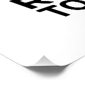 RAW Heute, Verfeinert Morgen Poster (Ecke)