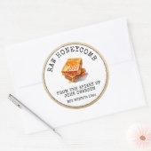 Raw Honeycomb Apiary Beehive Honey Runder Aufkleber (Umschlag)