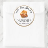 Raw Honeycomb Apiary Beehive Honey Runder Aufkleber (Tasche)