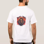 Raw Power: Rock Album Cover Design T-Shirt (Rückseite)