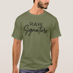 Raw Signature Künstlerisches Logo T-Shirt