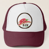 Raw Steak Bio Planet Hats Truckerkappe (Vorderseite)