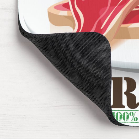 Raw Steak Bio Planet Mousepad (Ecke)