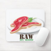 Raw Steak Bio Planet Mousepad (Mit Mouse)